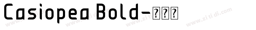 Casiopea Bold字体转换
